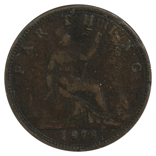 Great Britain 1878 Farthing VF-EF (VF30) Impaired