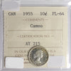 1955 Canada 10-cents ICCS Certified PL64 Cameo