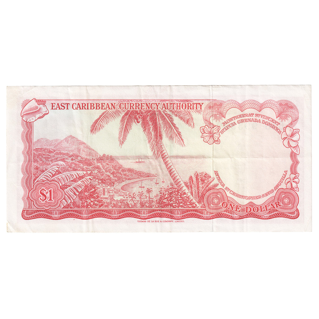 East Caribbean States (No Date) 1 Dollar, Pick #13g, RADAR, B56 993399