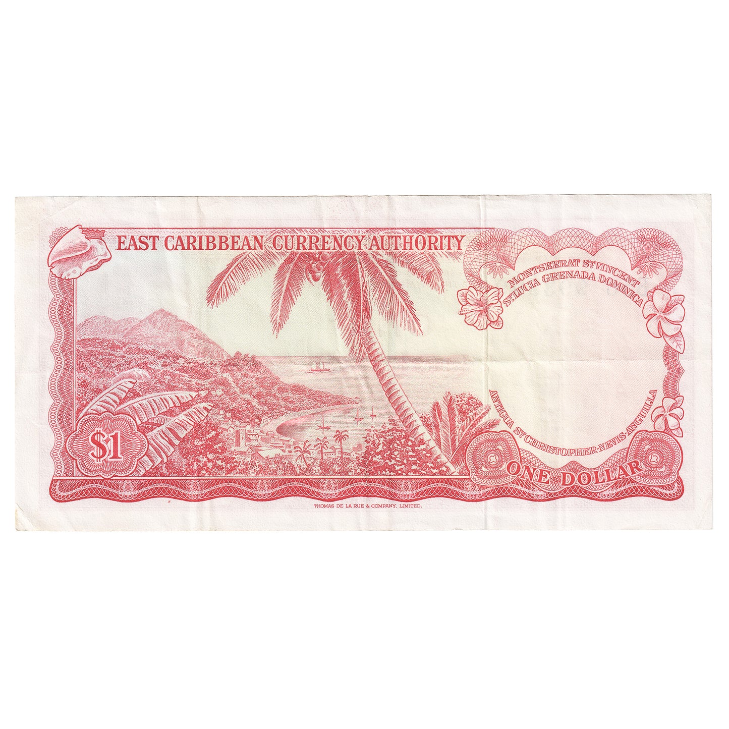East Caribbean States (No Date) 1 Dollar, Pick #13g, RADAR, B56 993399