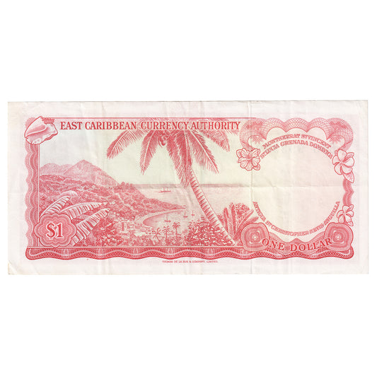East Caribbean States (No Date) 1 Dollar, Pick #13g, RADAR, B56 993399