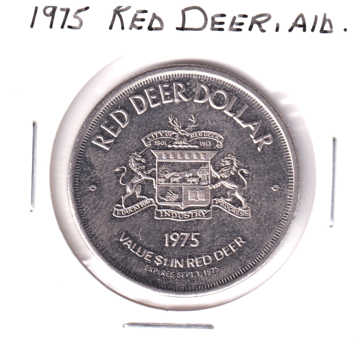 1975 Red Deer, AB, Trade Dollar Token: Alberta Summer Games