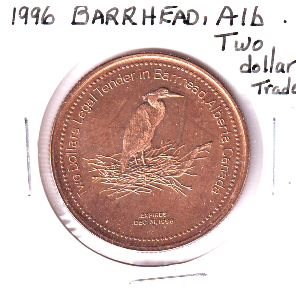1996 Pride of Barrhead, AB, Two Bucks Trade Dollar Token