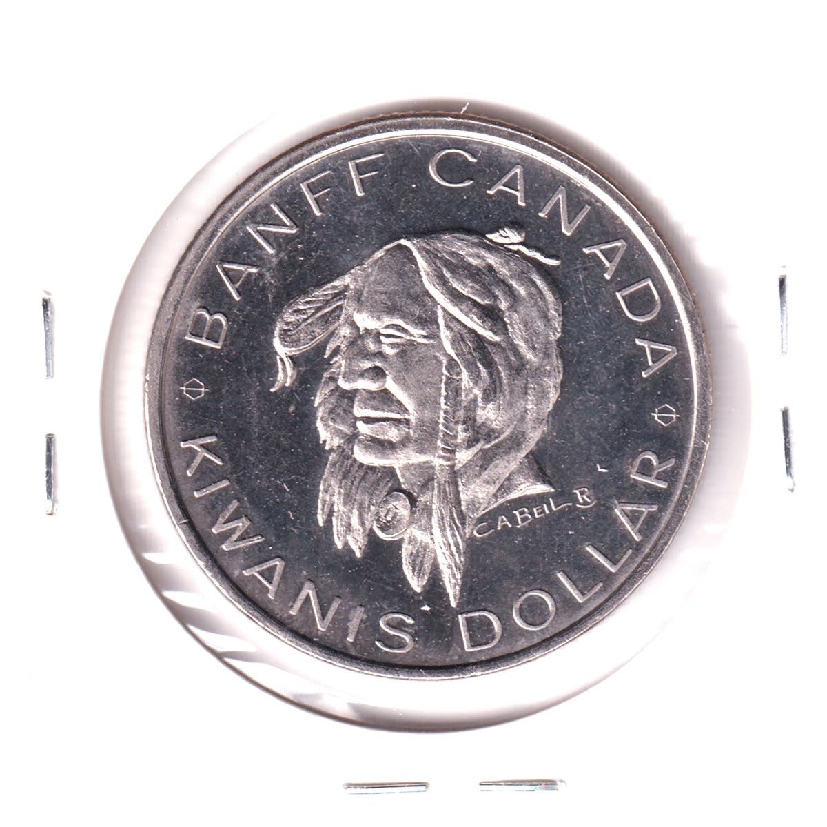 1971 Banff, AB, Kiwanis Dollar Trade Token: Indian Days