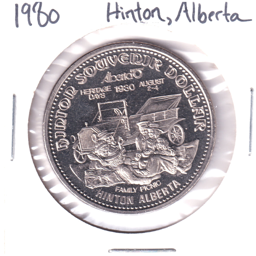 1980 Hinton, AB, Souvenir Dollar: Alberta Heritage Days - Family Picnic