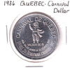 1986 Dollar du Carnaval de Quebec Trade Token: International Pee-Wee Hockey Tournament