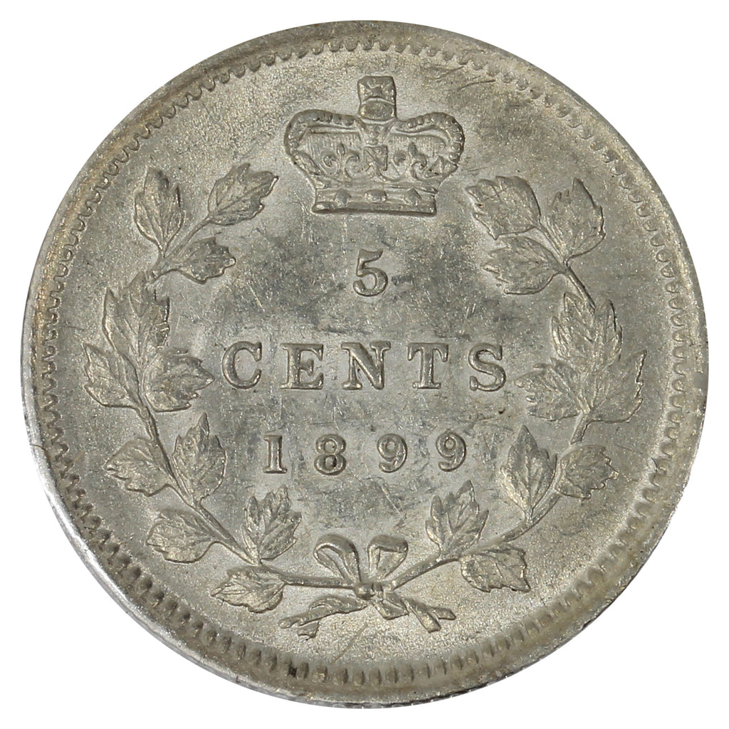 1899 Canada 5-cents AU-UNC (AU55)