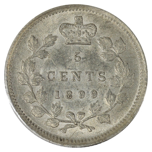 1899 Canada 5-cents AU-UNC (AU55)