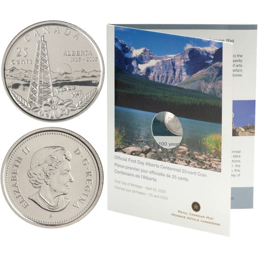 2005 Canada Alberta 25-Cent First Day Cover