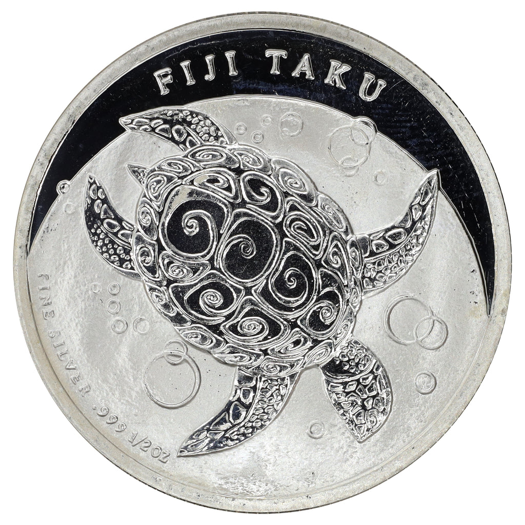 2012 Fiji $1 Taku Turtle 1/2oz .999 Fine Silver (No Tax) Flaws