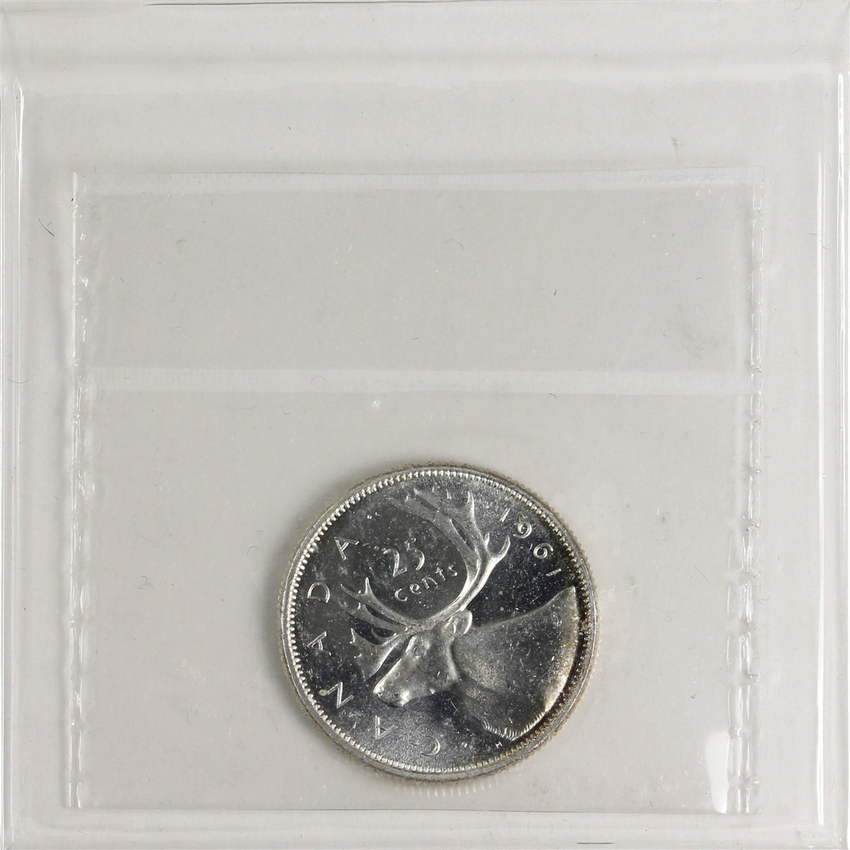 1961 Canada 25-cents ICCS Certified MS64 Cameo