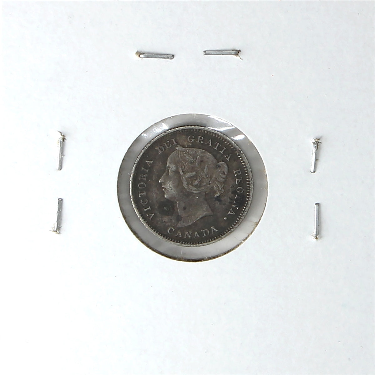 1901 Canada 5-cents VF-EF (VF30) Scratched, toned, or impaired