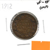 1912 Canada 1-cent VF-EF (VF30) cleaned, nicked, toned, or impaired