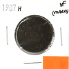 1907H Canada 1-cent Very Fine (VF20) Marks, bent, or impaired