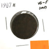 1907H Canada 1-cent VG-F (VG10) Marks, scratched, or impaired