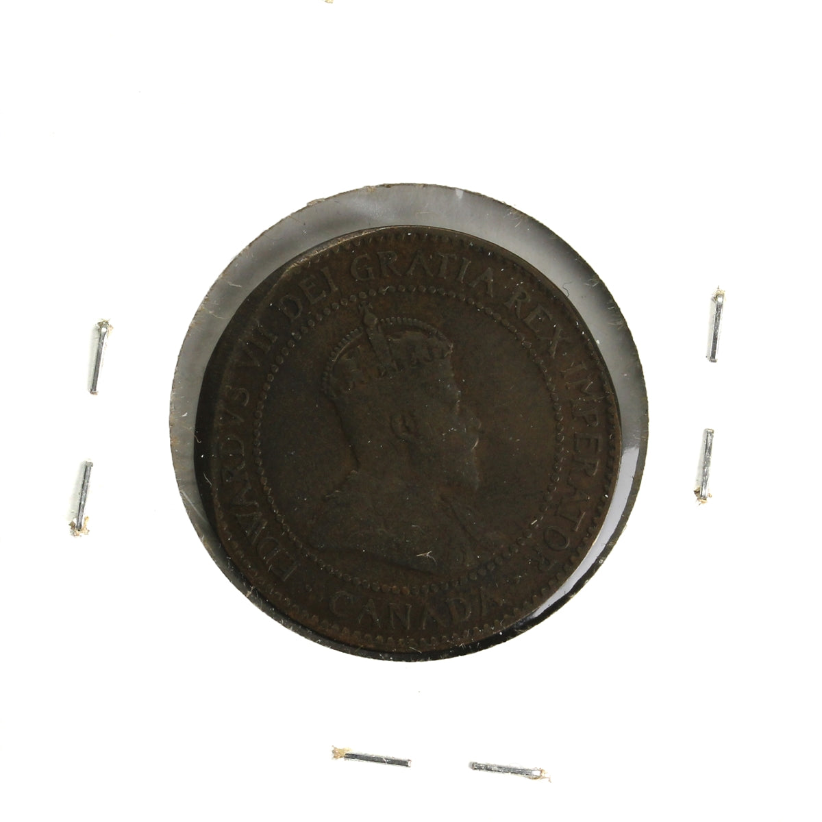 1907H Canada 1-cent VG-F (VG10) Marks, scratched, or impaired