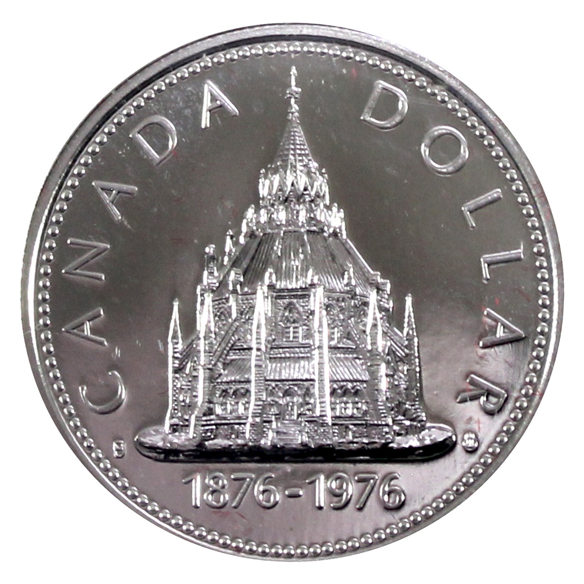 1976 Canada VIP Cased Silver Dollar: Library of Parliament