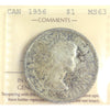 1956 Canada Dollar ICCS Certified MS63