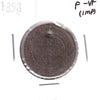 1858 Canada 1-cent F-VF (F-15) Impaired