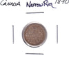 1870 Narrow Rim Canada 5-cents Fine (F12)