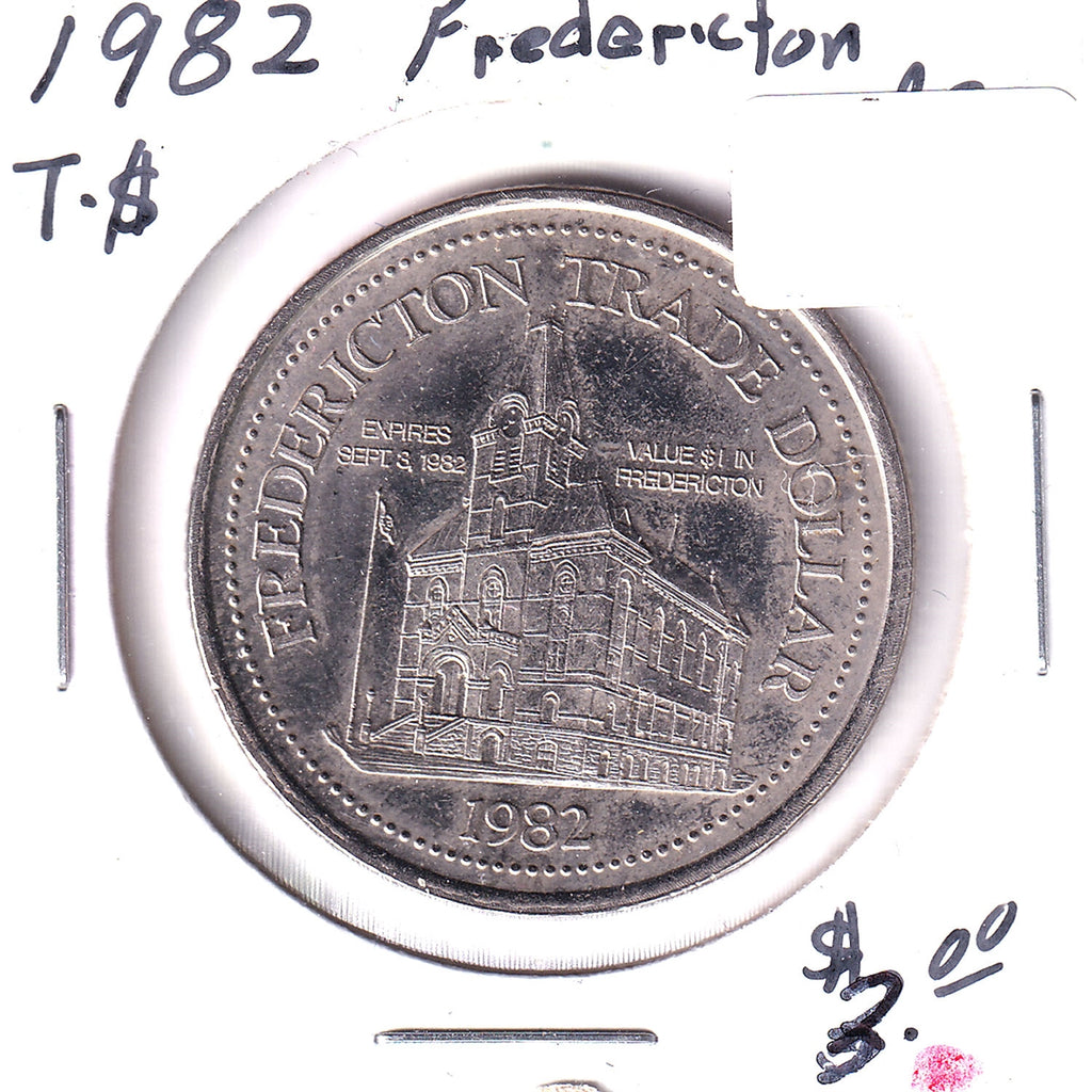 1982 Fredericton, NB, Trade Dollar Token