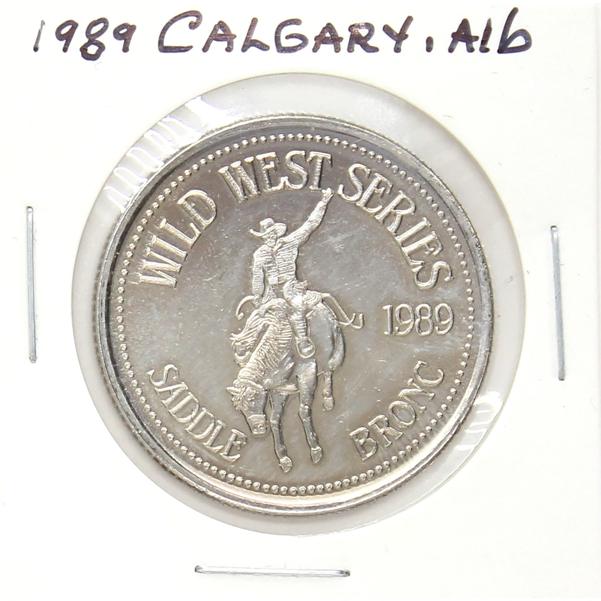 1989 Calgary Stampede Souvenir Dollar - Wild West Series: Saddle Bronc