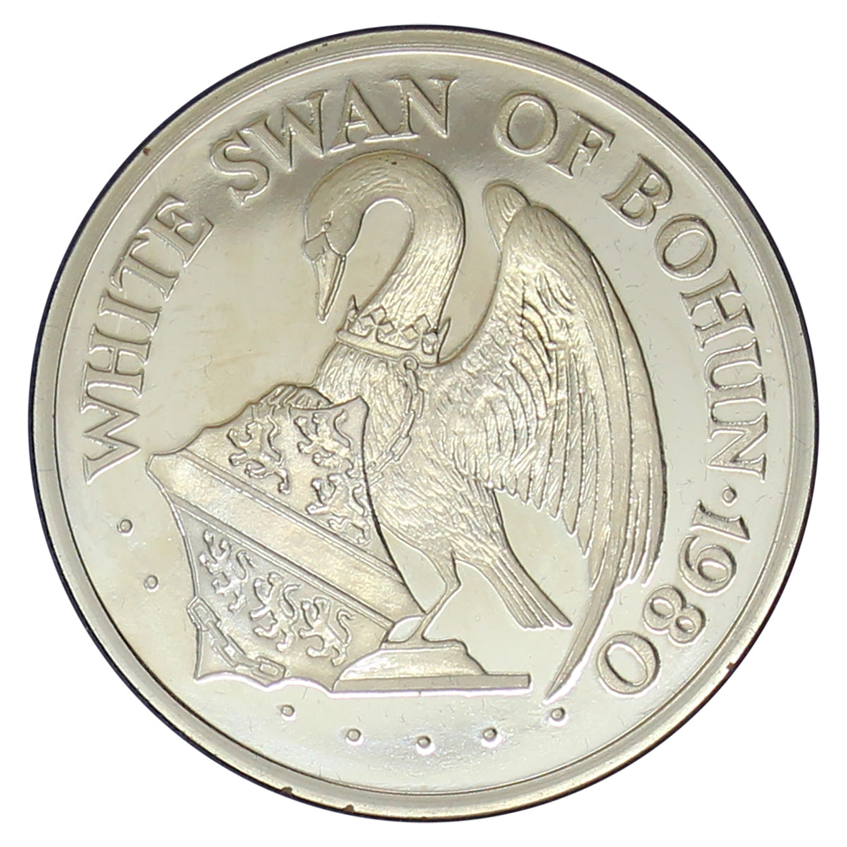 1980 Tower Mint White Swan of Bosun / Windsor Castle Medallion in Case (Issues)