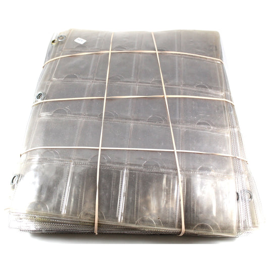 Lot of 30x Steel Eyelet 20-pocket Pages (Used), 30Pcs