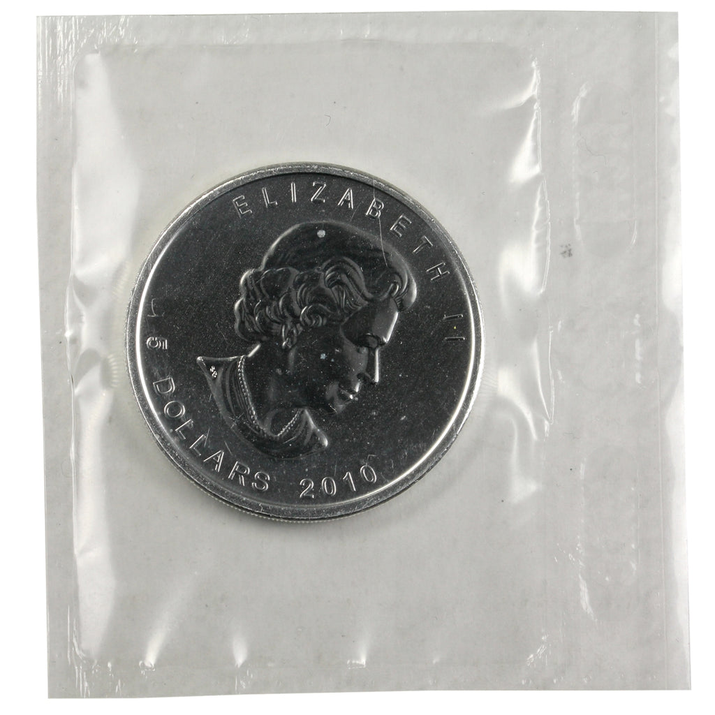 2010 Canada $5 1oz .9999 Silver Maple Leaf SEALED (No Tax) Lightly Toned