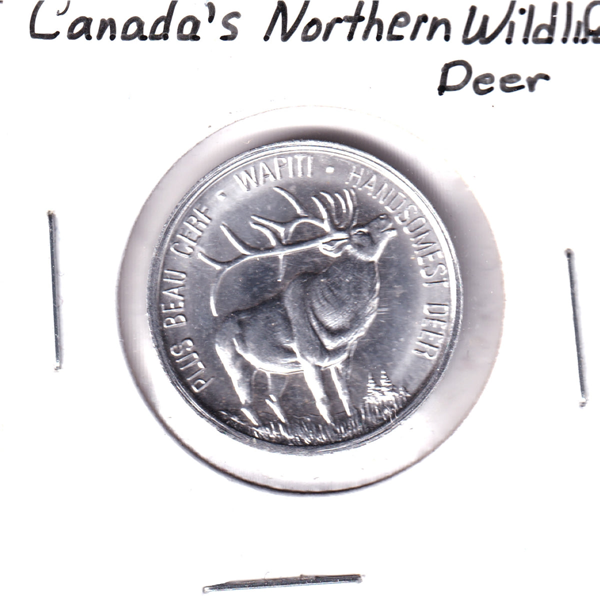 Canada's Northern Wildlife Bilingual Medallion: Wapiti, Handsomest Deer
