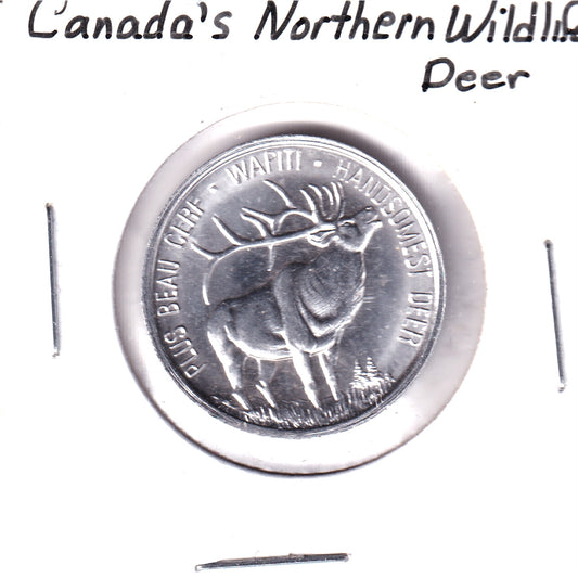 Canada's Northern Wildlife Bilingual Medallion: Wapiti, Handsomest Deer