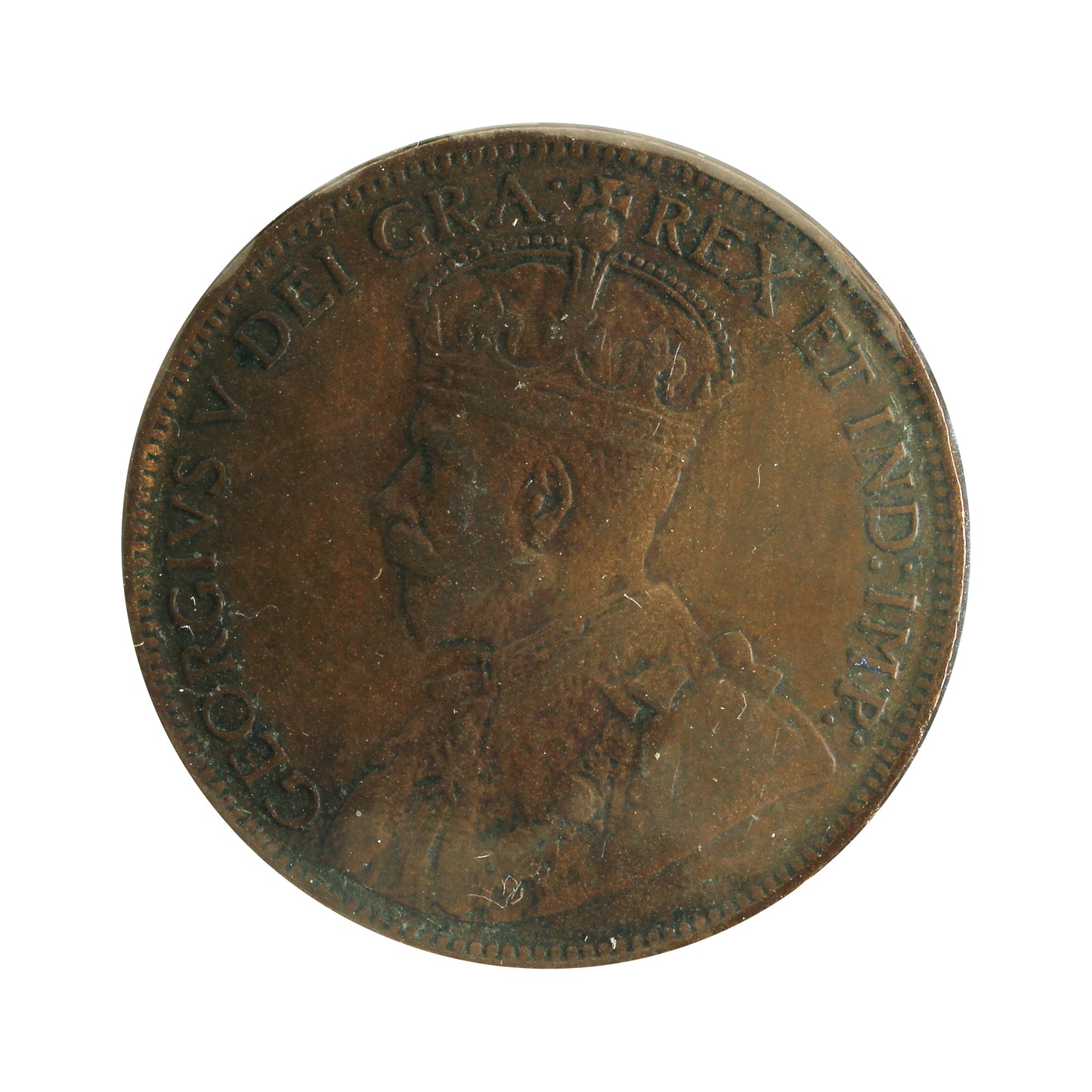 1915 WL Frawley, Bellville ONT. Counterstamp Canada 1-cent