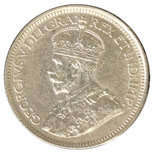1912 Canada 10-cents Almost Uncirculated (AU50) scratched