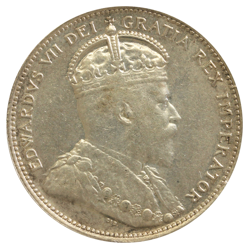 1902 Canada 25-cents Extra Fine (EF40) cleaned