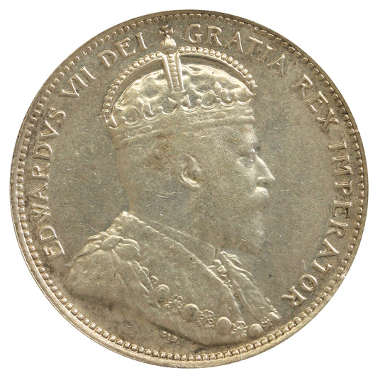 1902 Canada 25-cents Extra Fine (EF40) cleaned