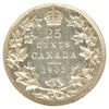 1902 Canada 25-cents Extra Fine (EF40) cleaned