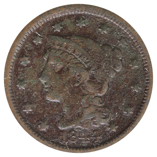 1844 USA Cent (Pitted)