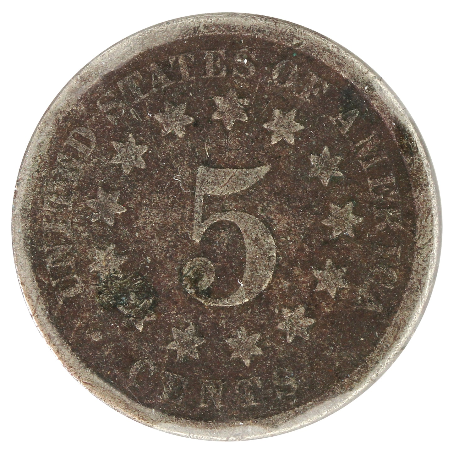 1868 USA Nickel G-VG (G6) impaired