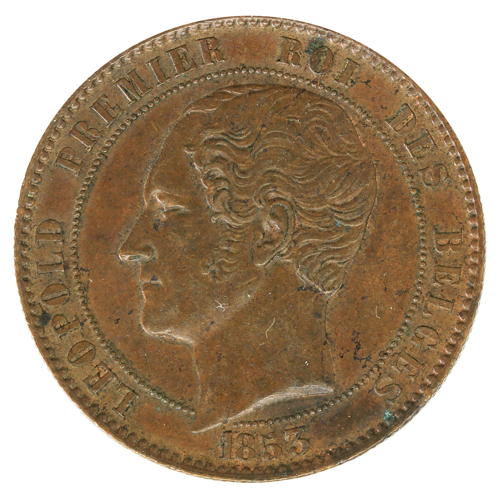 Belgium 1853 Marriage of the Duke & Duchess of Brabant 10 Centimes Extra Fine (EF40)