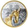 2019 Canada 75th Ann. of D-Day Gold Plated Proof Silver Dollar (No Tax) Square Capsule