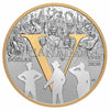 2020 Canada 75th Ann. of V-E Day Gold Plated Fine Silver in Square Capsule (No Tax)