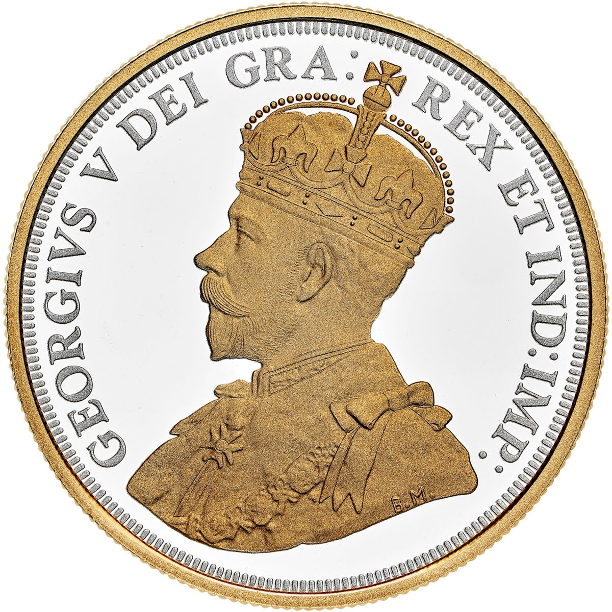 2021 Canada 100th Ann. of Bluenose Gold Plated Fine Silver in Square Capsule (No Tax)
