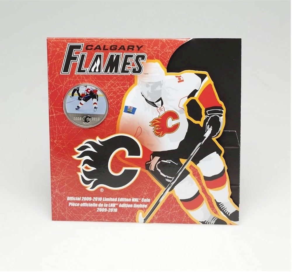2010 Canada 50-cent Calgary Flames On-Ice-Action NHL Coin