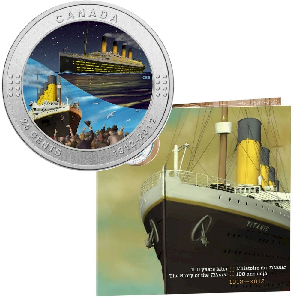 2012 Canada 25-Cent R.M.S. Titanic Coloured Coin Set