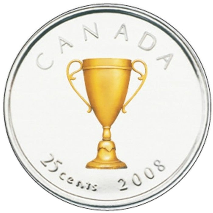 2008 Canada Congratulations 25-cent Gift Set - Trophy.