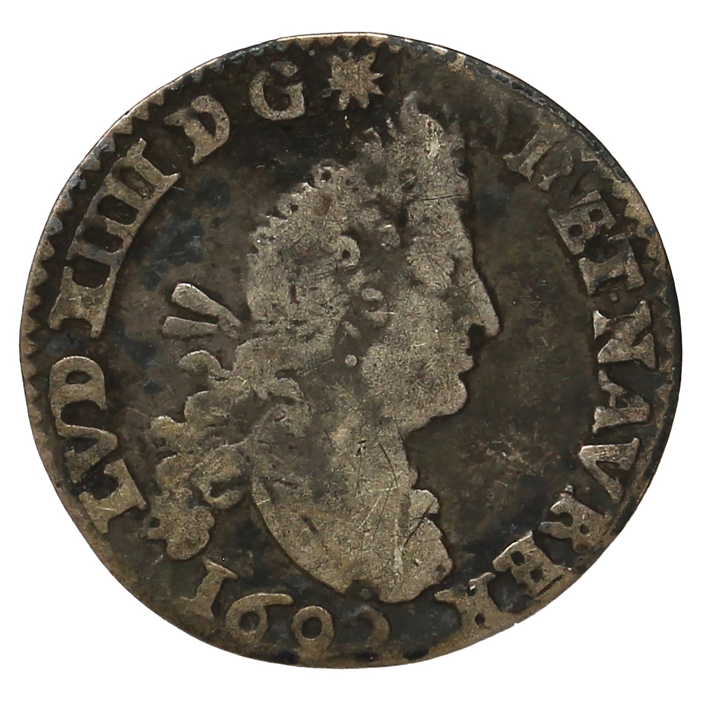 France 1692H Louis XIV 4 Sols 2 Deniers