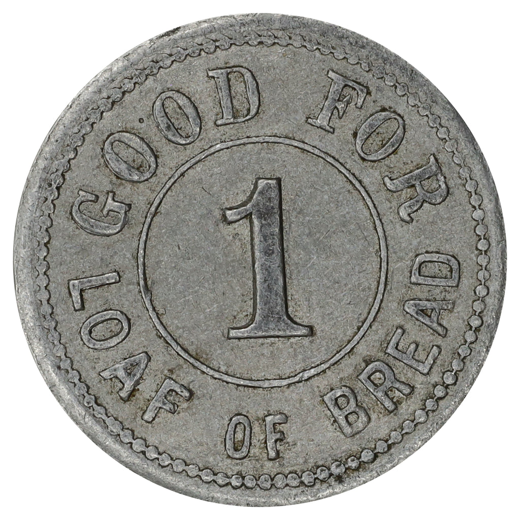 Bruno, Saskatchewan; J. Rammer's Bakery 1 Loaf Token Very Fine (VF20)