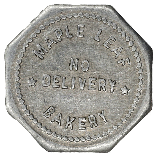 Regina, Saskatchewan; Maple Leaf Bakery 1 Loaf Token Very Fine (VF20)