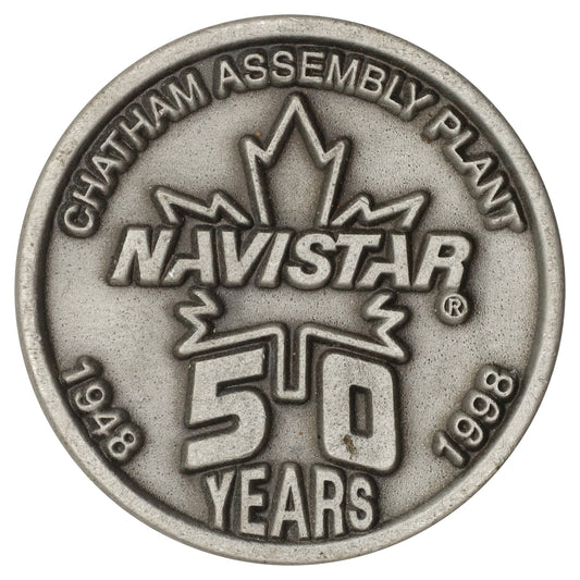 1998 Navistar International Chatham Assembly Plant 50 Years Medallion