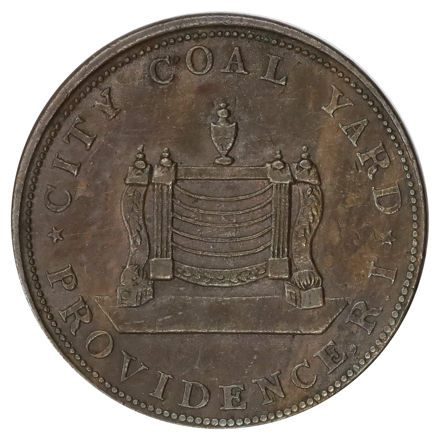 1833 USA Ephraim Hathaway Hard Times Token, Providence, RI